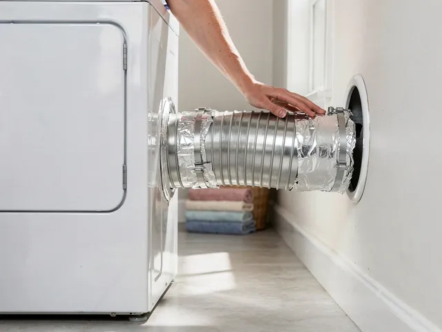 Professional dryer vent hose installation by Diamond Bar Dryer Vent Cleaning in Diamond Bar