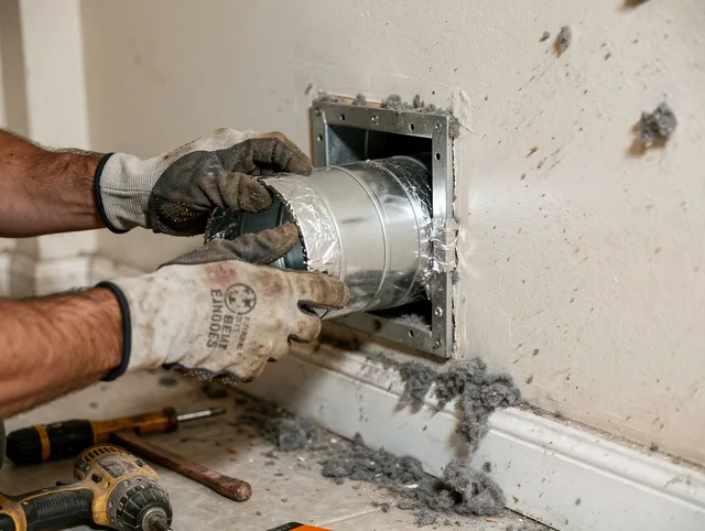 Professional dryer vent repair and installation by Diamond Bar Dryer Vent Cleaning in Diamond Bar